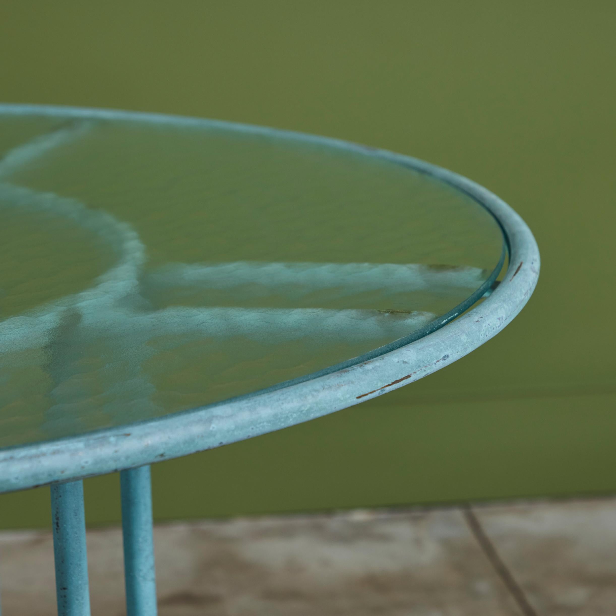 Table de salle à manger de patio Jordan en bronze Walter Lamb pour Brown en vente 2
