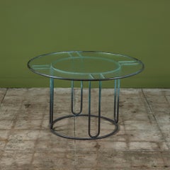 Walter Lamb for Brown Jordan Bronze Patio Round Dining Table