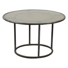 Walter Lamb for Brown Jordan Bronze Patio Round Side Table