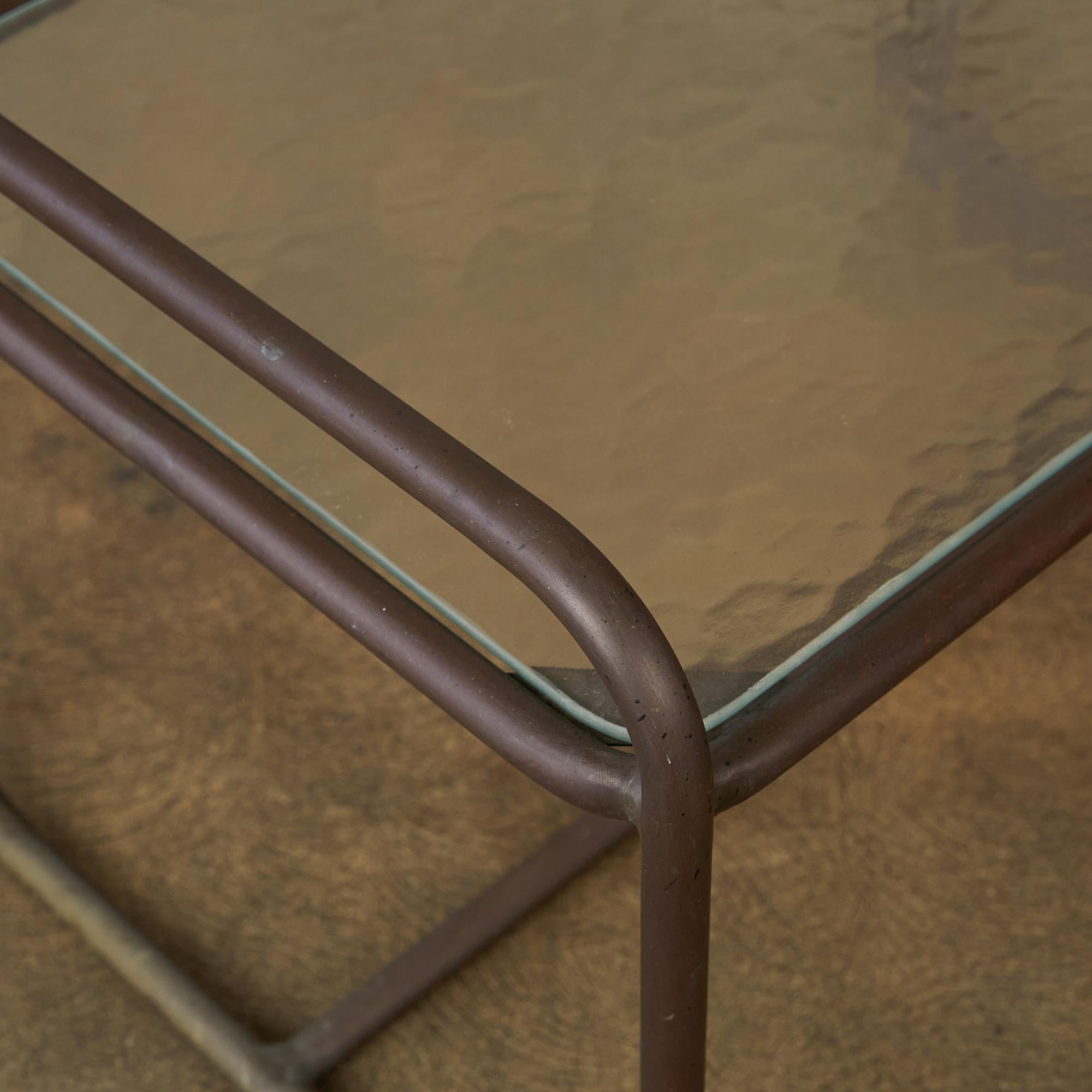 Walter Lamb for Brown Jordan Bronze Patio Side Table 1