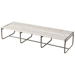 Walter Lamb for Brown Jordan Bronze Patio Three Seater Bench