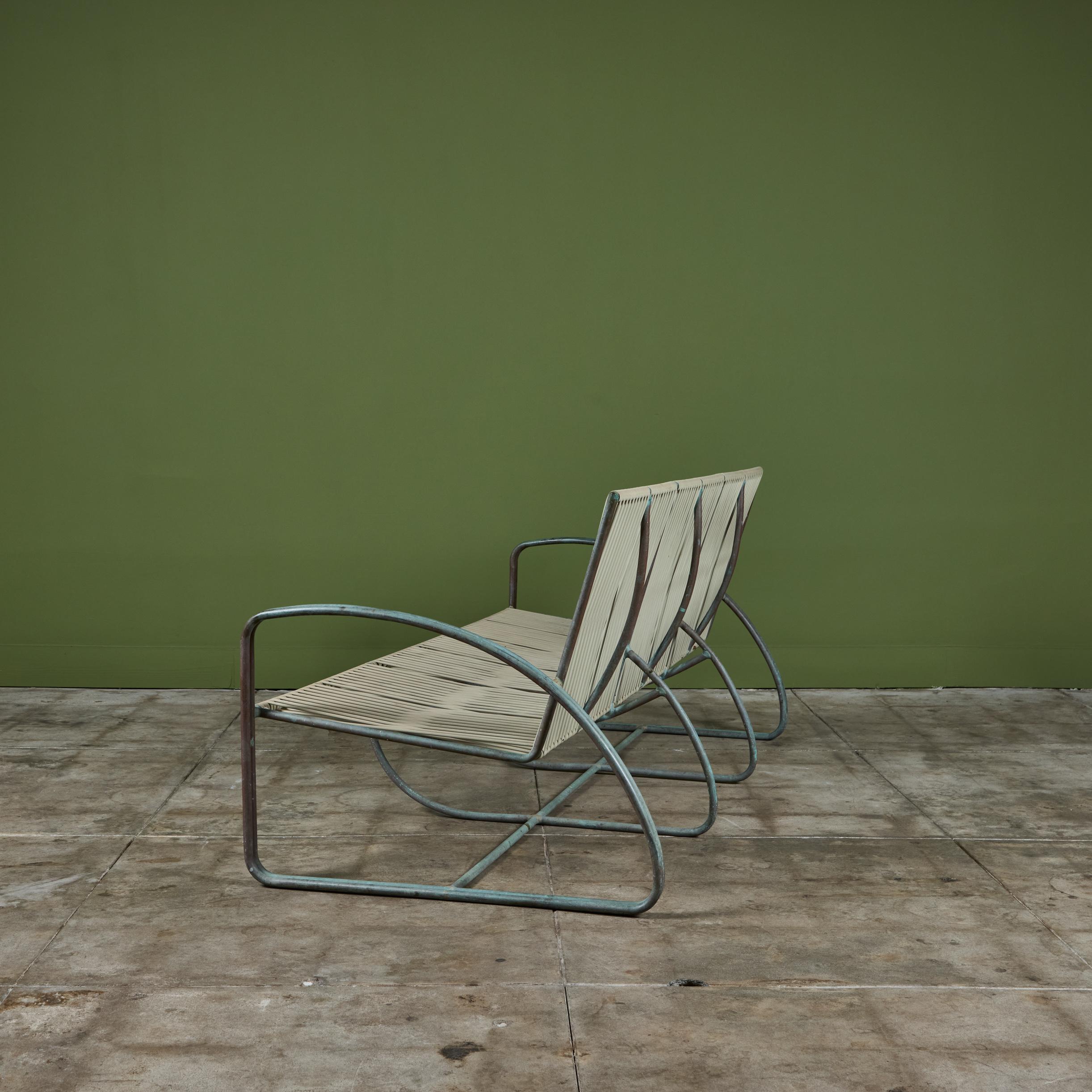 Walter Lamb für Brown Jordan Bronze-Terrassen-Sofa mit drei Etagen im Angebot 1