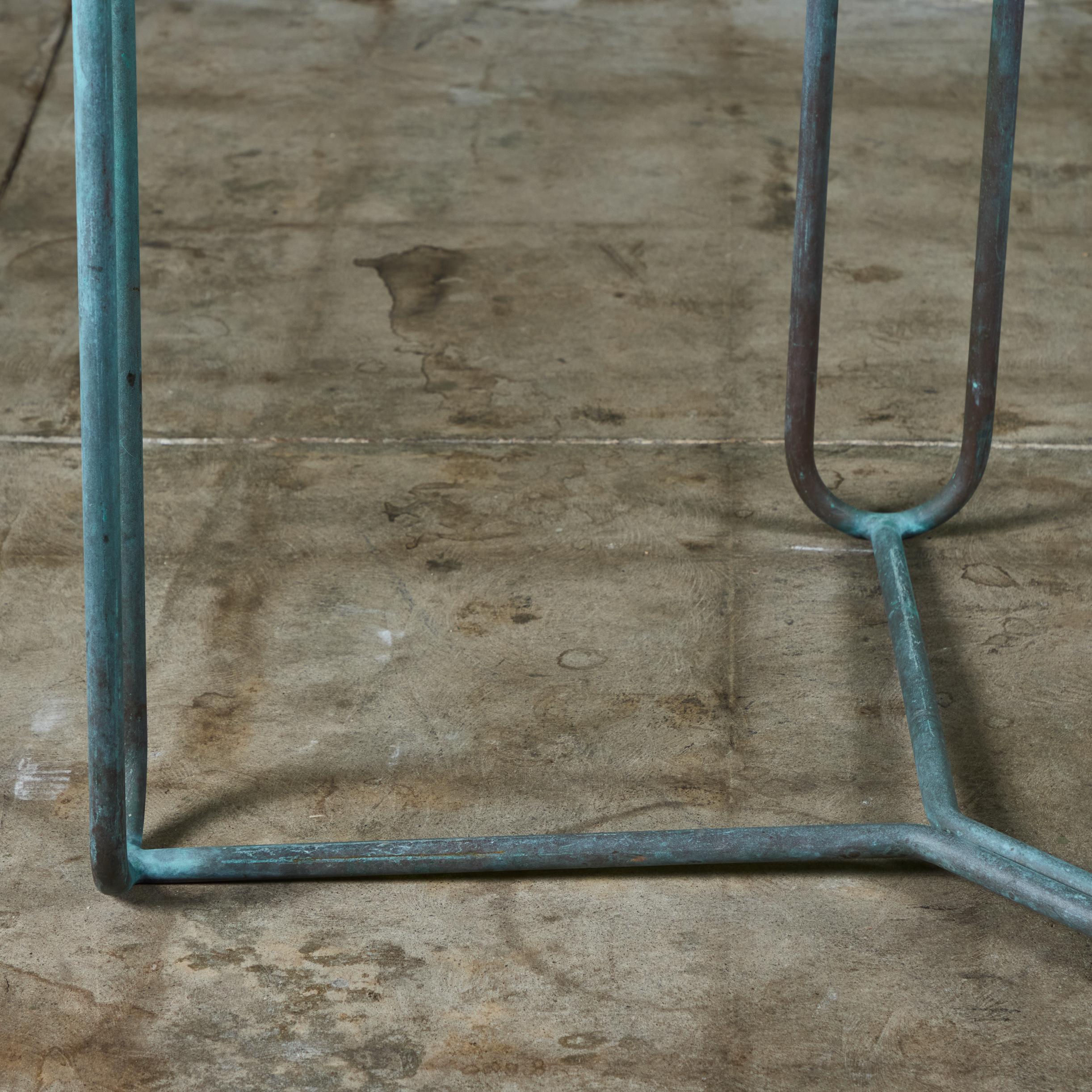 Table à manger de patio rectangulaire en bronze Walter Lamb pour Brown Jordan en vente 5