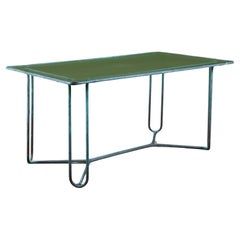 Walter Lamb para Brown Jordan Mesa de comedor rectangular de bronce para patio
