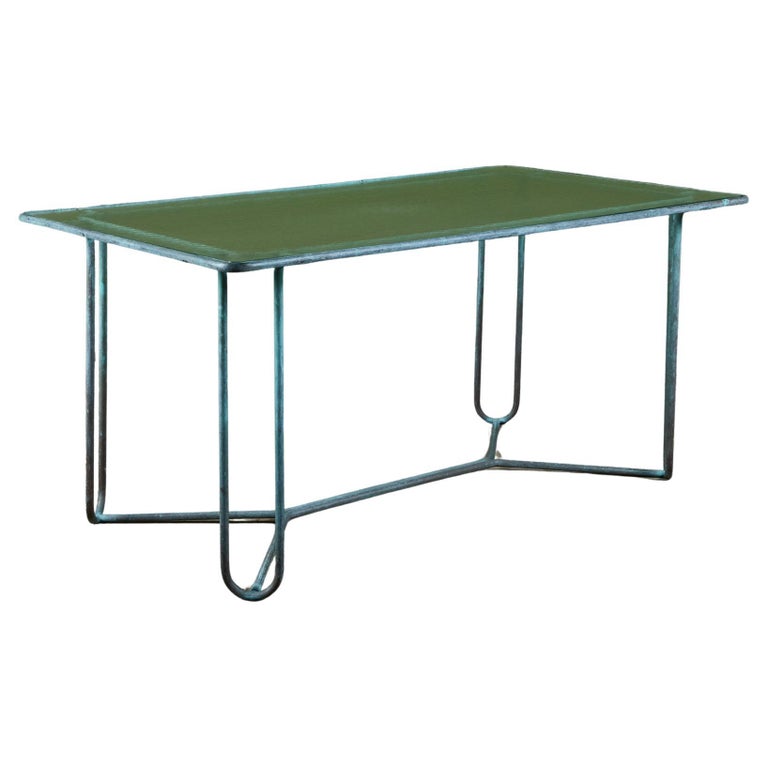 Walter Lamb for Brown Jordan Bronze Rectangular Patio Dining Table