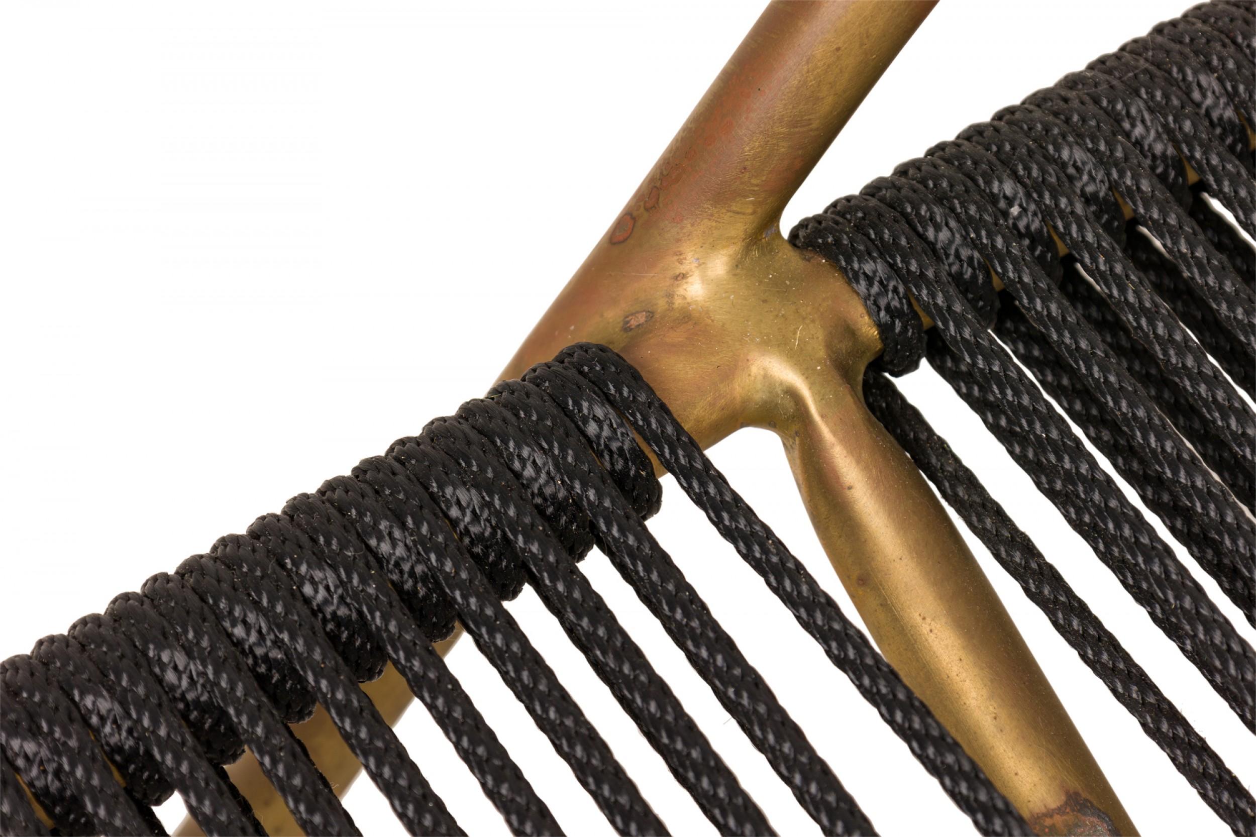 Walter Lamb for Brown Jordan Furniture Co. Brass & Rope 