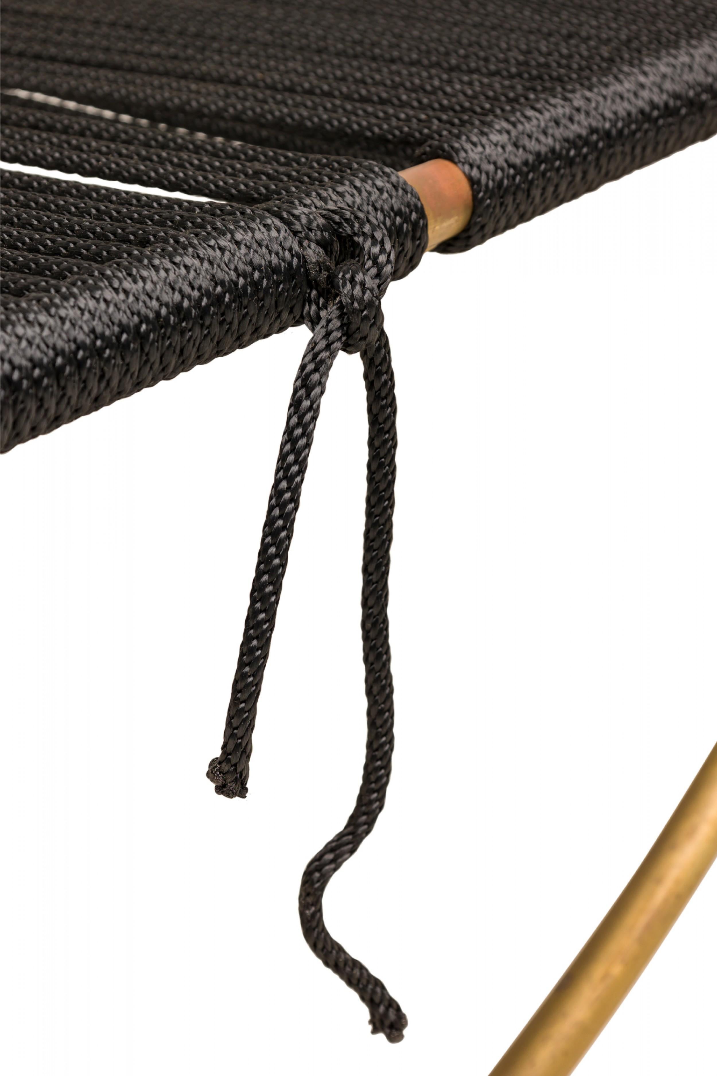 Walter Lamb for Brown Jordan Furniture Co. Brass & Rope 