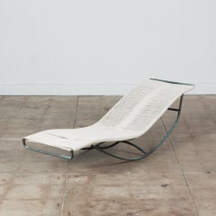 Walter Lamb for Brown Jordan Rope "Waikiki" Bronze Patio Chaise Lounge