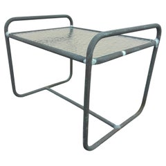 Table d'appoint en bronze tubulaire Walter Lamb pour Brown Jordan, vers 1950