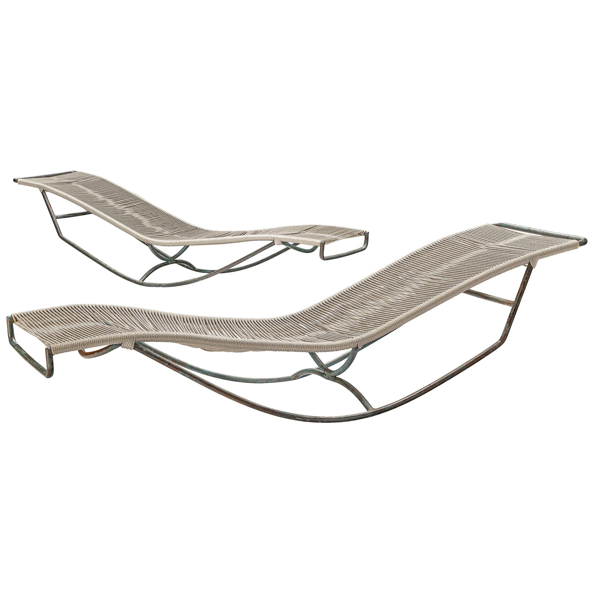 Walter Lamb for Brown Jordan, 'Waikiki' chaise lounge C-4720, bronze, cord, United States, 1950s

The chaise lounge model C-4720 by Walter Lamb is nicknamed 'Waikiki' after the district of Honolulu, Hawaii. Lamb designed the chaise lounge as a