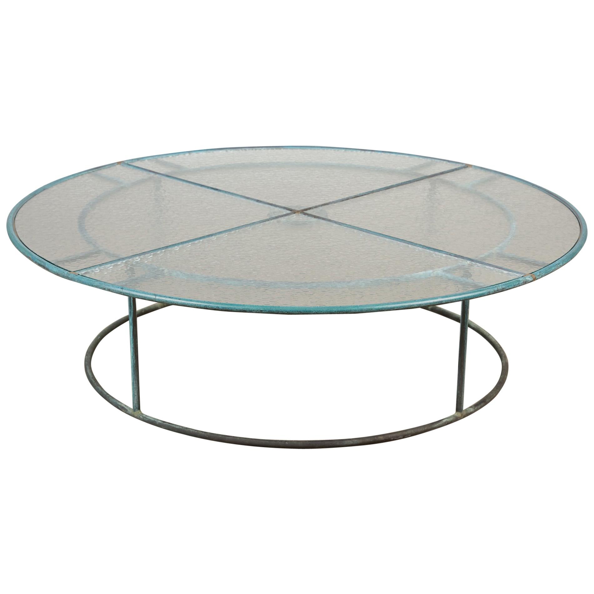 Walter Lamb Large Round Coffee Table for Brown Jordan