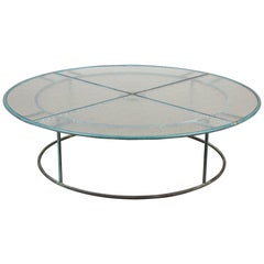 Walter Lamb Large Round Coffee Table for Brown Jordan