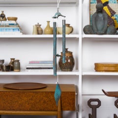 Walter Lamb Style Patinated Bronze Wind Chimes