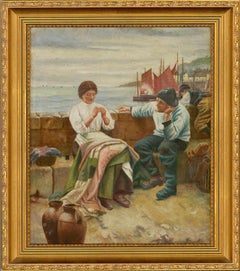 After Walter Langley (1852–1922) - Early 20th Century Oil, A Cornish Idyll