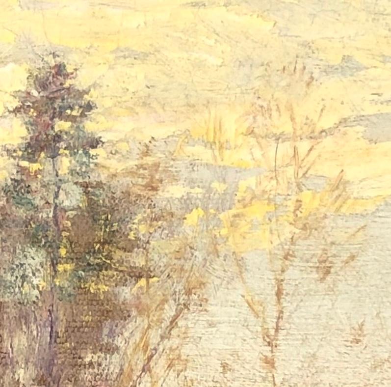 Afternoon Lights - Beige Landscape Painting by Walter Launt Palmer