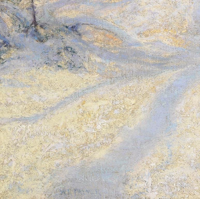 A Winter Light - Impressionnisme américain Painting par Walter Launt Palmer