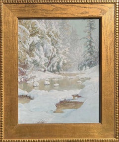 Winter Stream von Walter Launt Palmer (Amerikaner, 1854-1932)