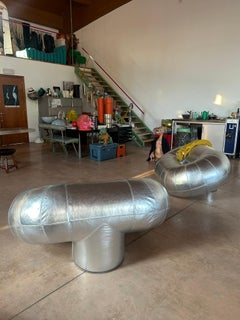 Walter Leeman Zeppelin Armchairs for Velda 1970s