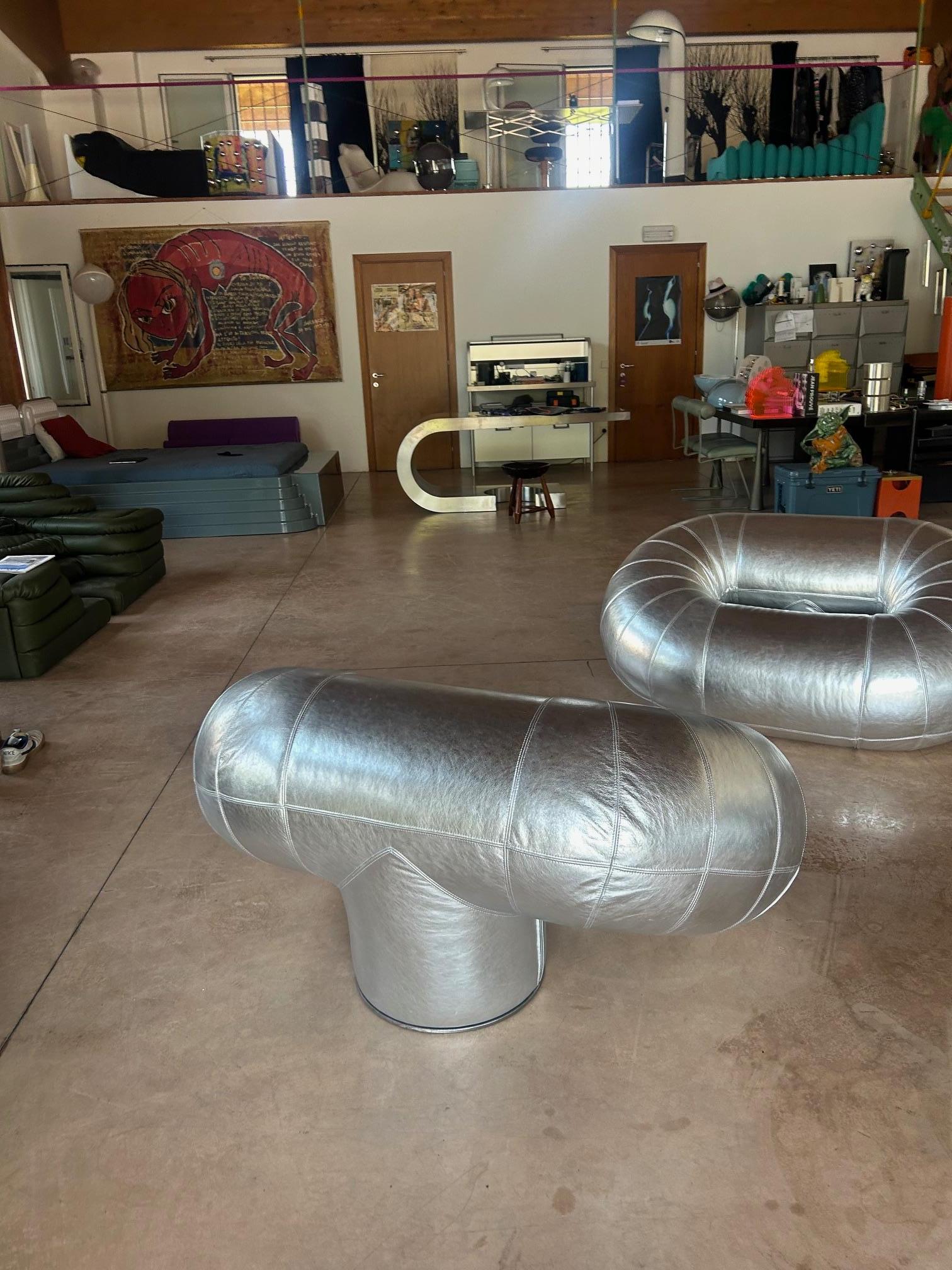 Ère spatiale Fauteuils Zeppelin de Walter Leeman pour Velda 1970 en vente