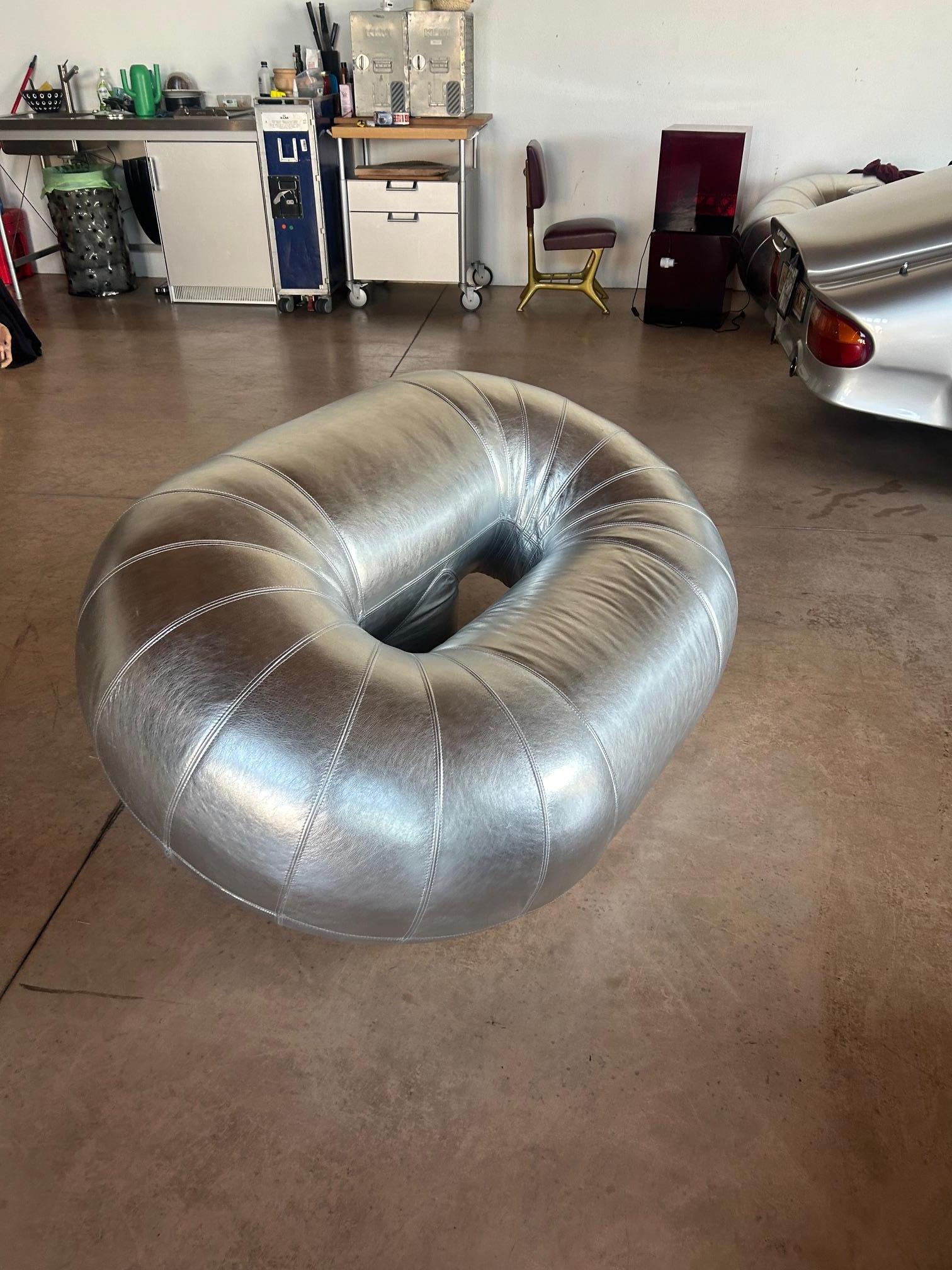 Acier Fauteuils Zeppelin de Walter Leeman pour Velda 1970 en vente