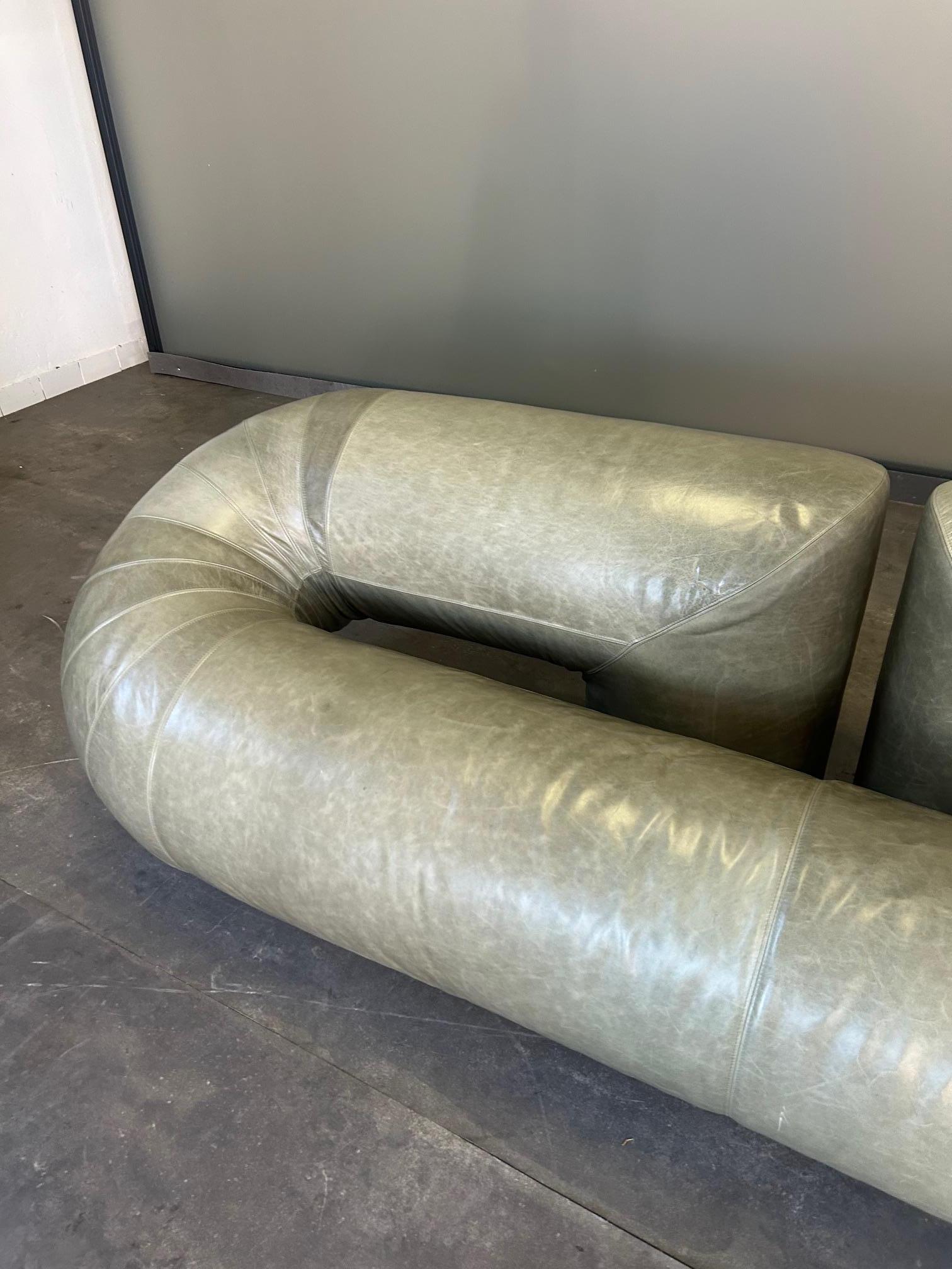 Walter Leeman Zeppelin Sofa for Velda 1970s in vendita 4