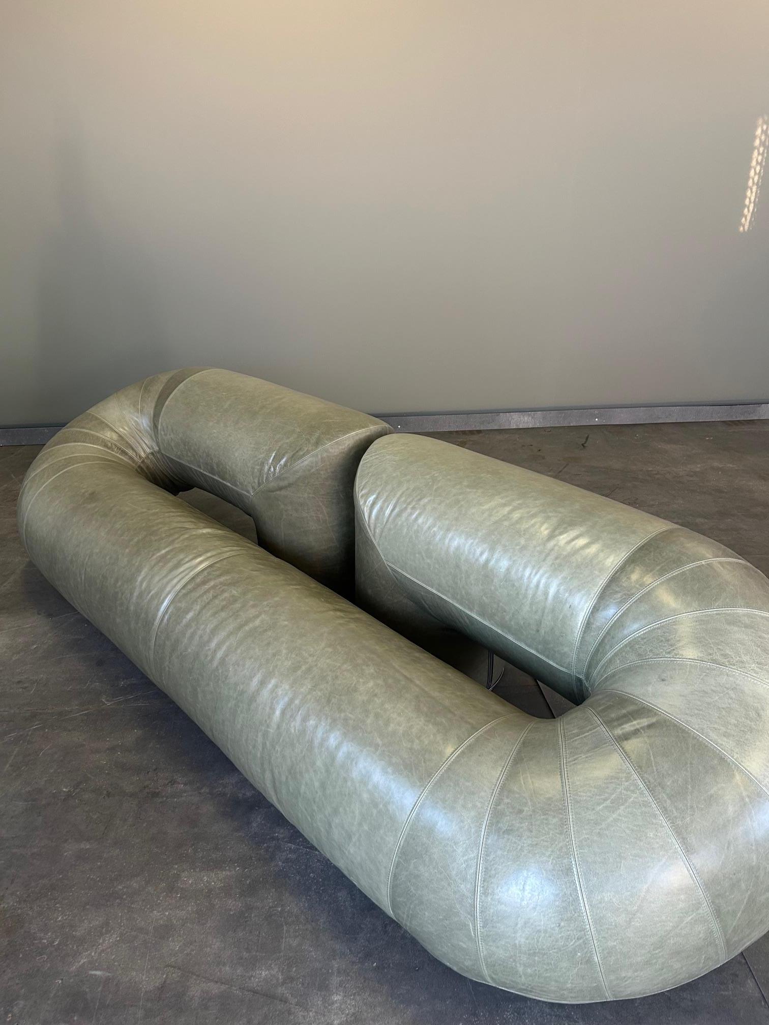 Walter Leeman Zeppelin Sofa for Velda 1970s in vendita 5