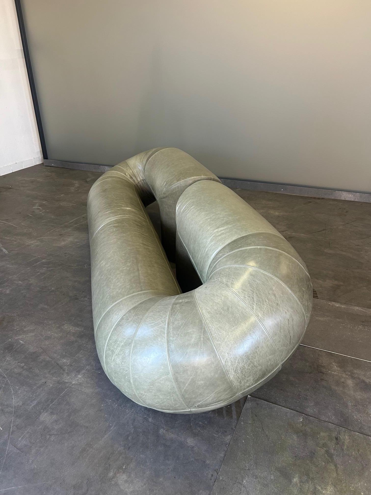 Walter Leeman Zeppelin Sofa for Velda 1970s in vendita 6