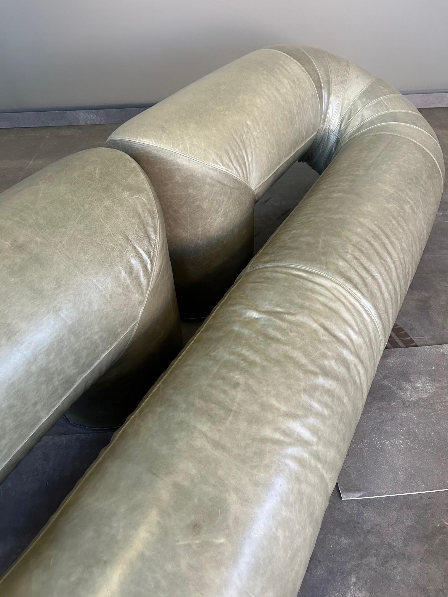 Walter Leeman Zeppelin Sofa for Velda 1970s In condizioni buone in vendita a Padova, IT