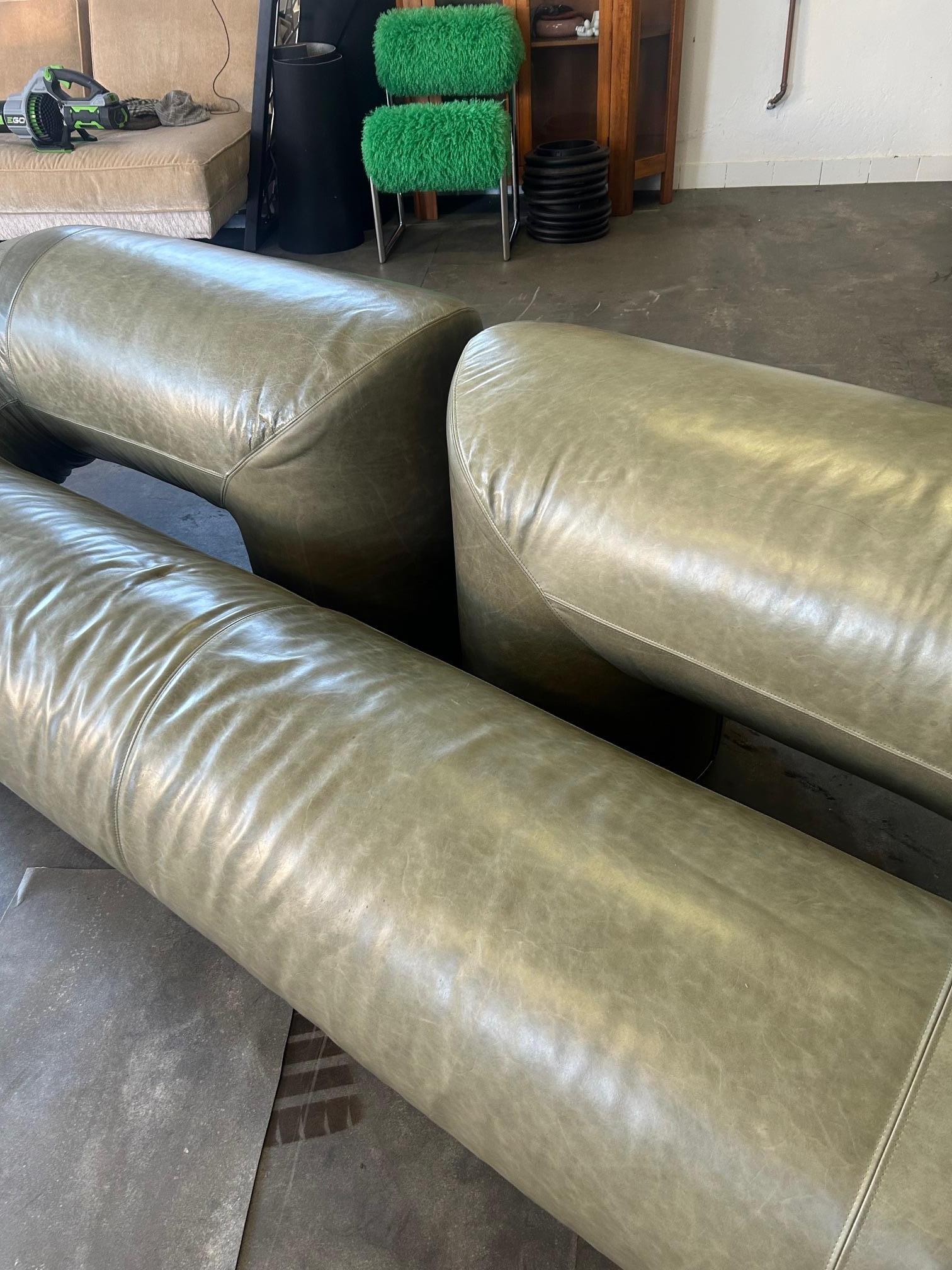 Walter Leeman Zeppelin Sofa for Velda 1970s in vendita 1