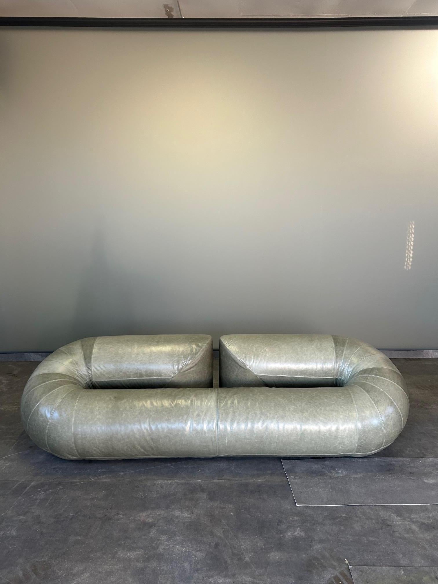 Walter Leeman Zeppelin Sofa for Velda 1970s in vendita 2