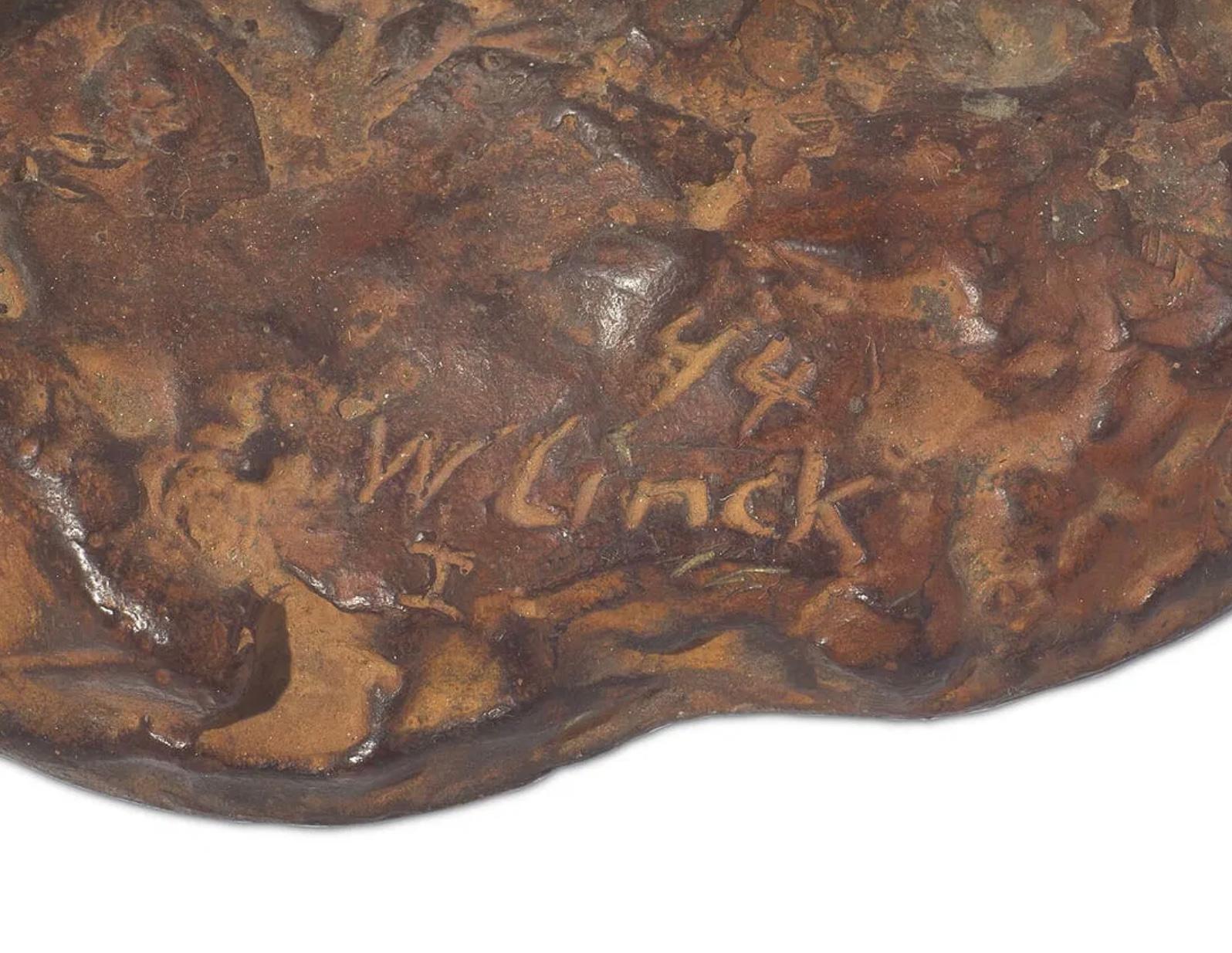 Walter Linck (Svizzera, 1903-1975) Bronzo Don Chisciotte 1944 in vendita 1