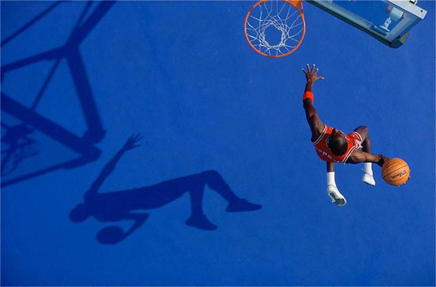 Walter Iooss Color Photograph - Michael Jordan, Chicago Bulls, 1987