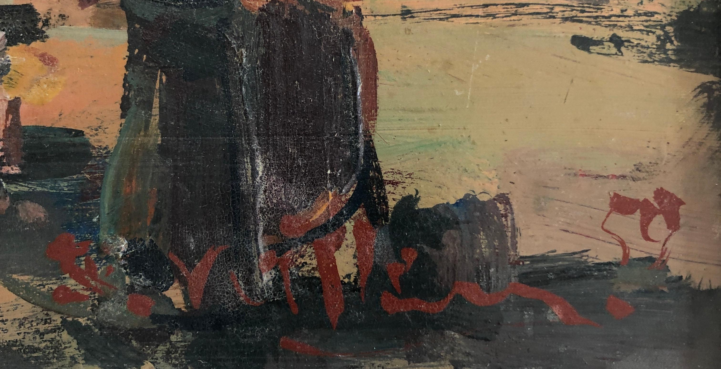Marktszene (Impressionismus), Painting, von Walter Mafli