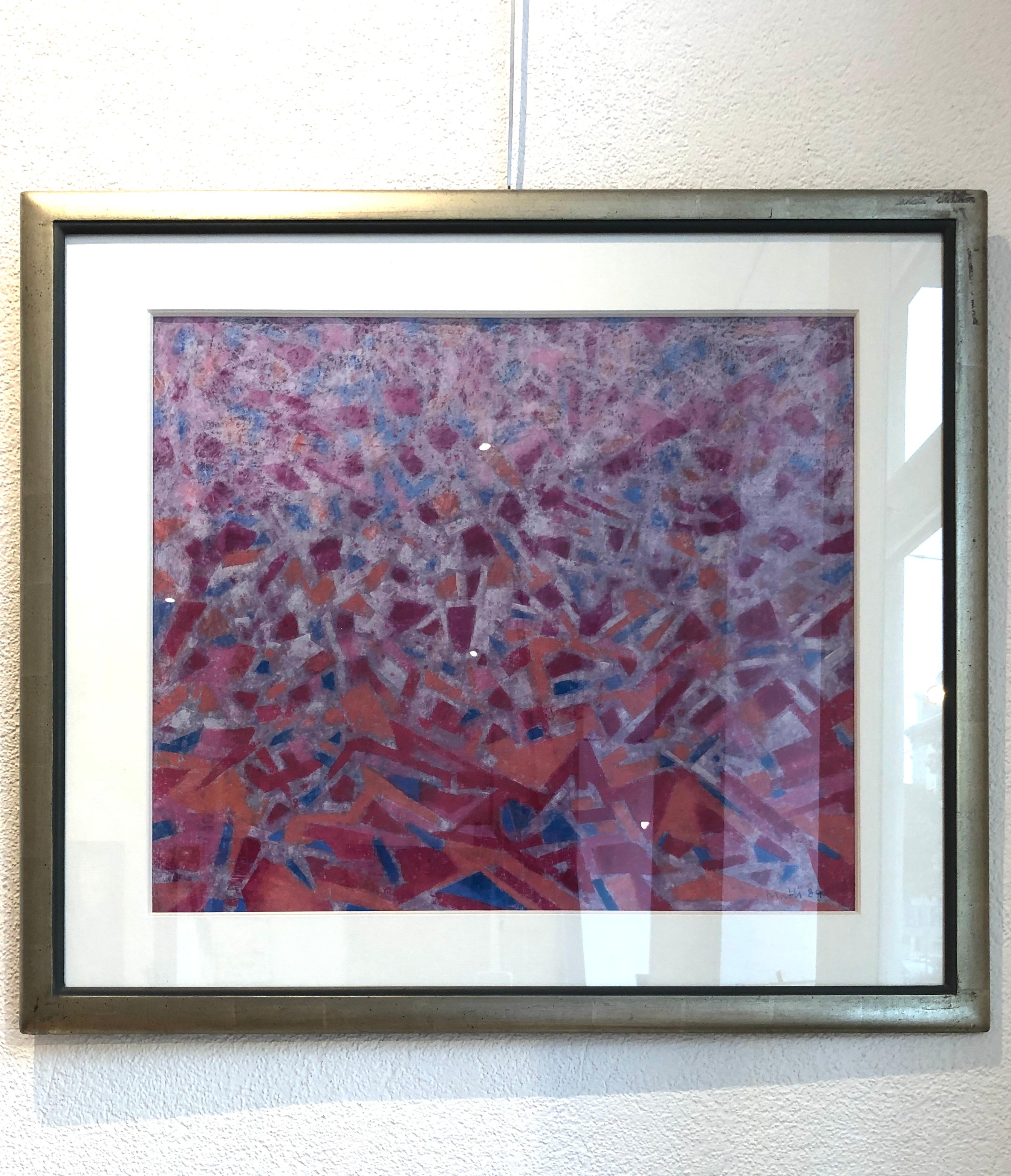Sequin composition - Painting by Walter Mafli