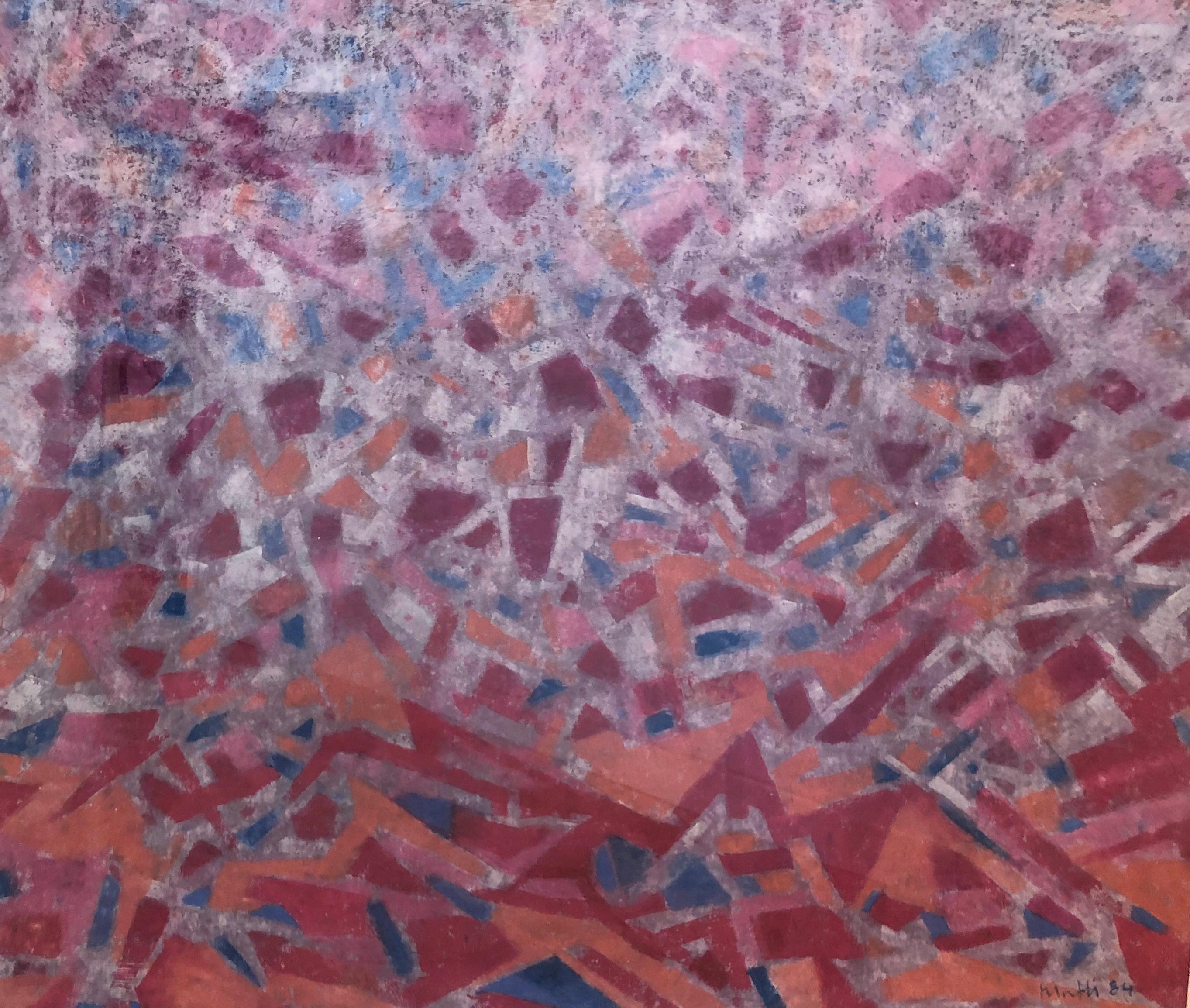 Walter Mafli Abstract Painting - Sequin composition