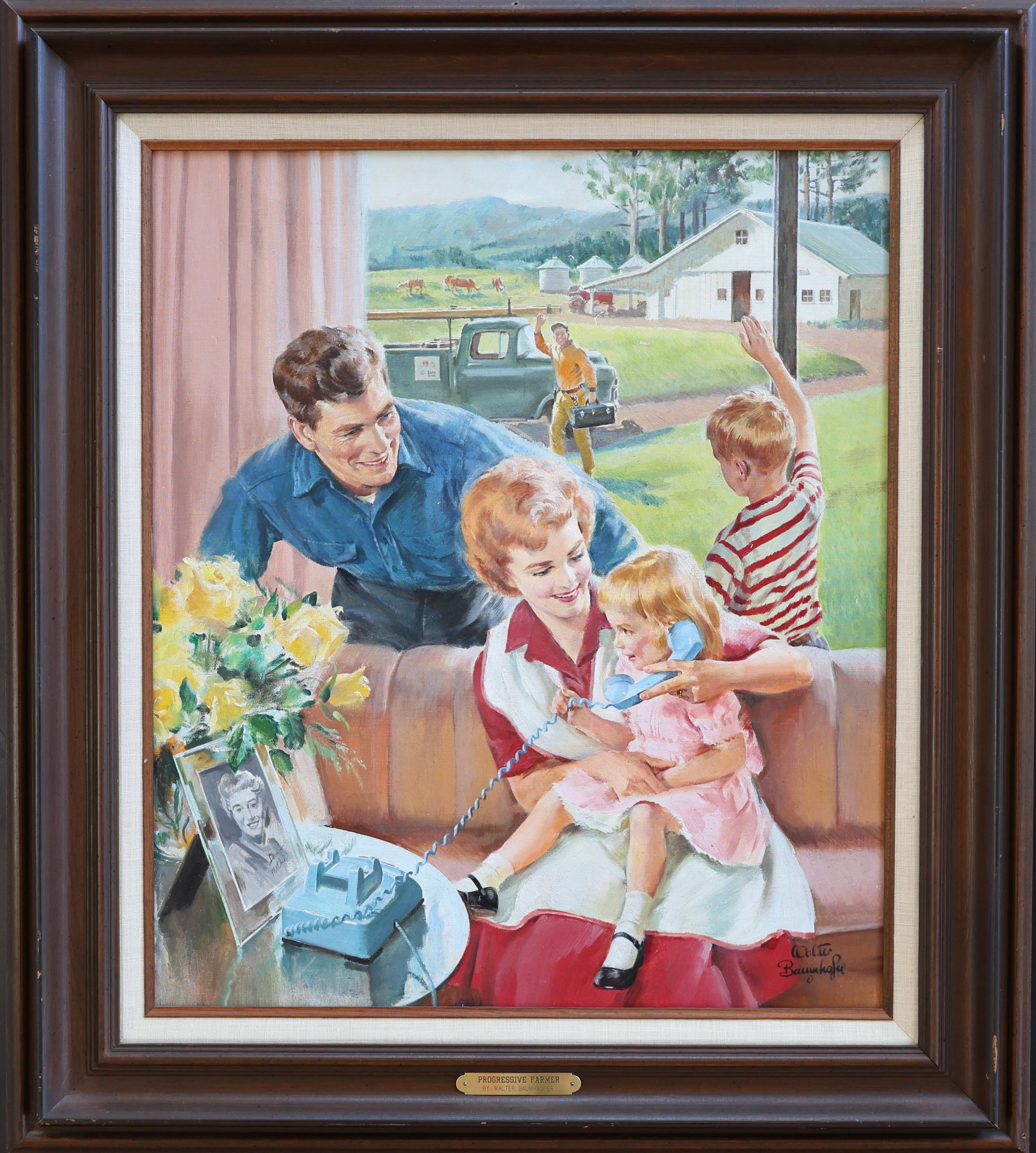 Titelseite des Progressive Farmer Magazine – Painting von Walter Martin Baumhofer