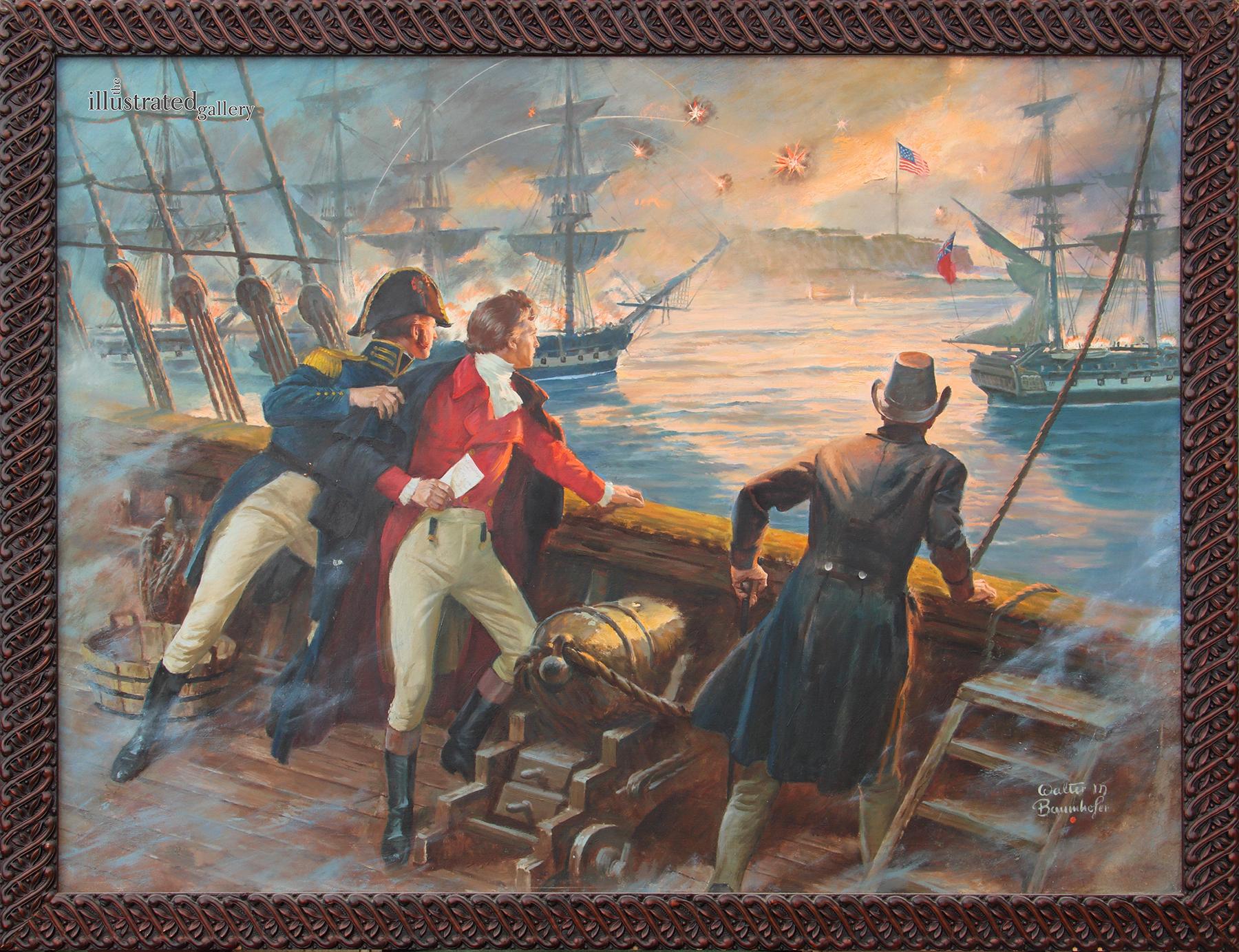Star Spangled Banner - Painting by Walter Martin Baumhofer
