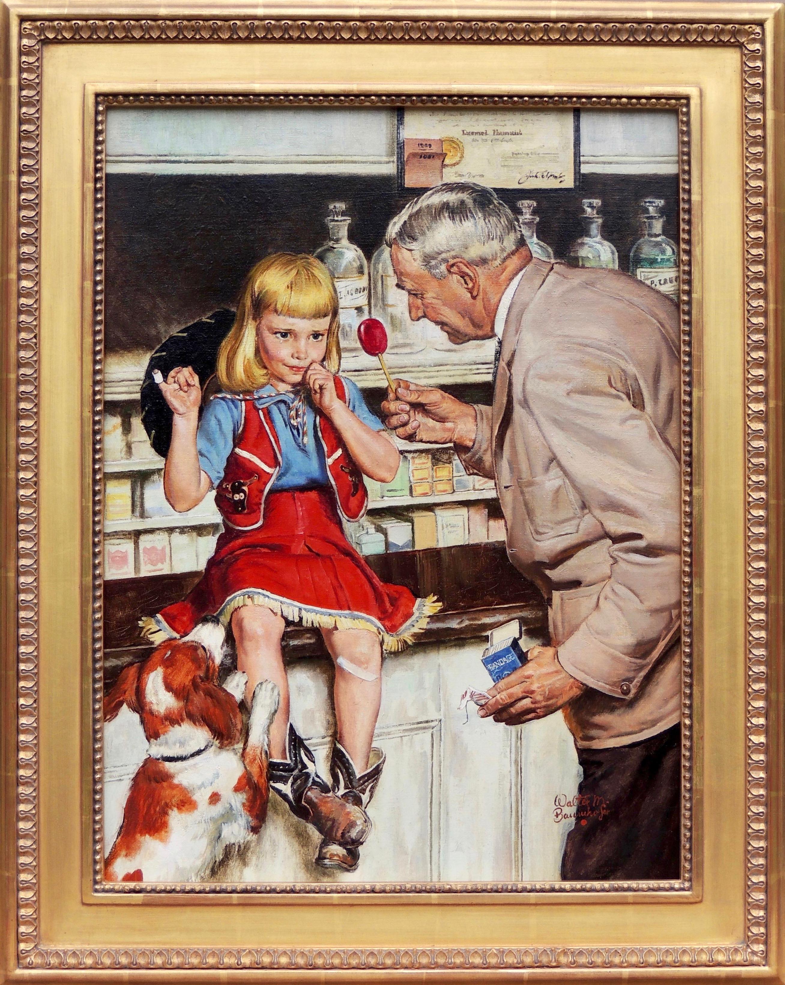 Il droghiere - Painting di Walter Martin Baumhofer
