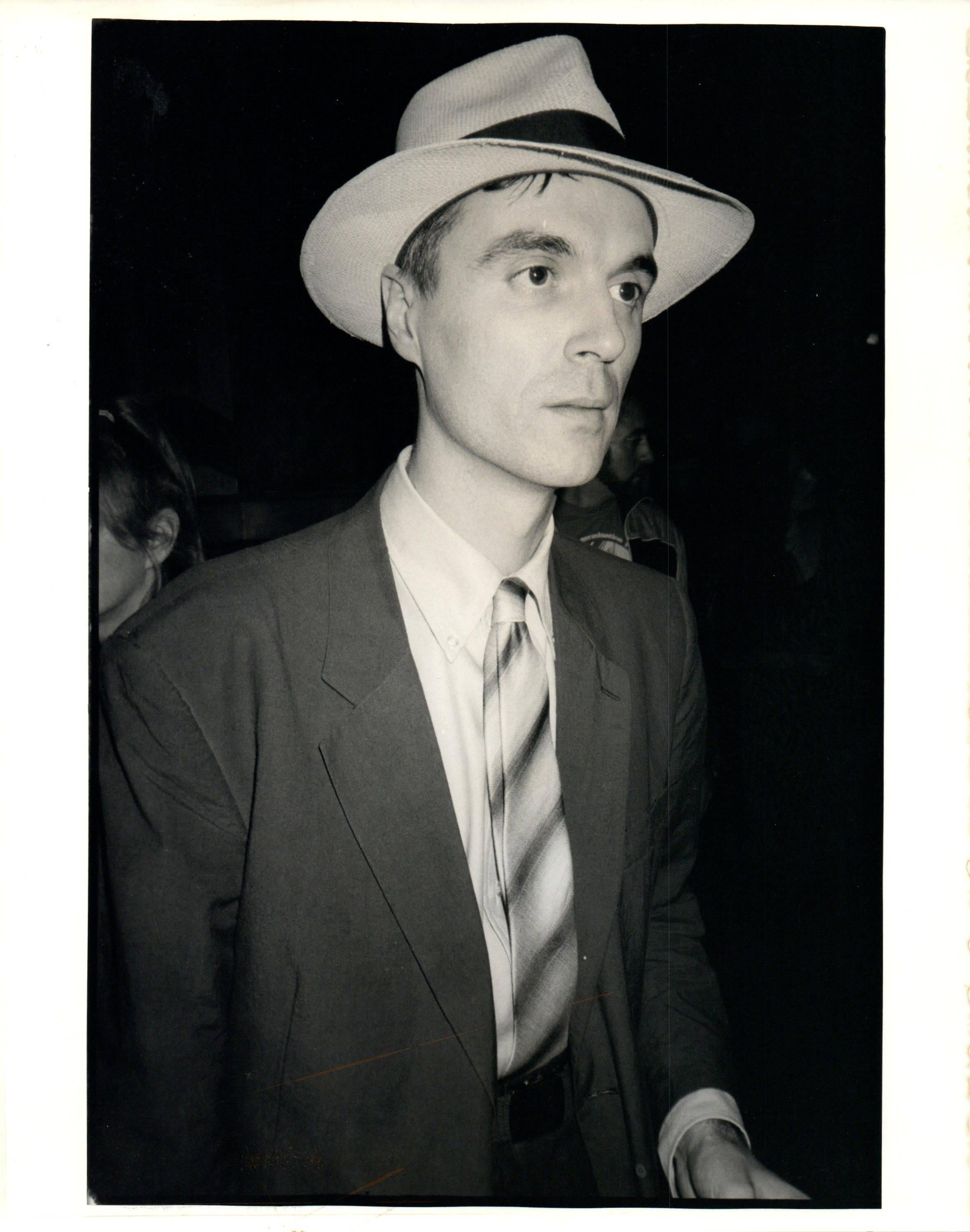 Walter McBride Portrait Photograph - David Byrne of Talking Heads Vintage Original Photograph