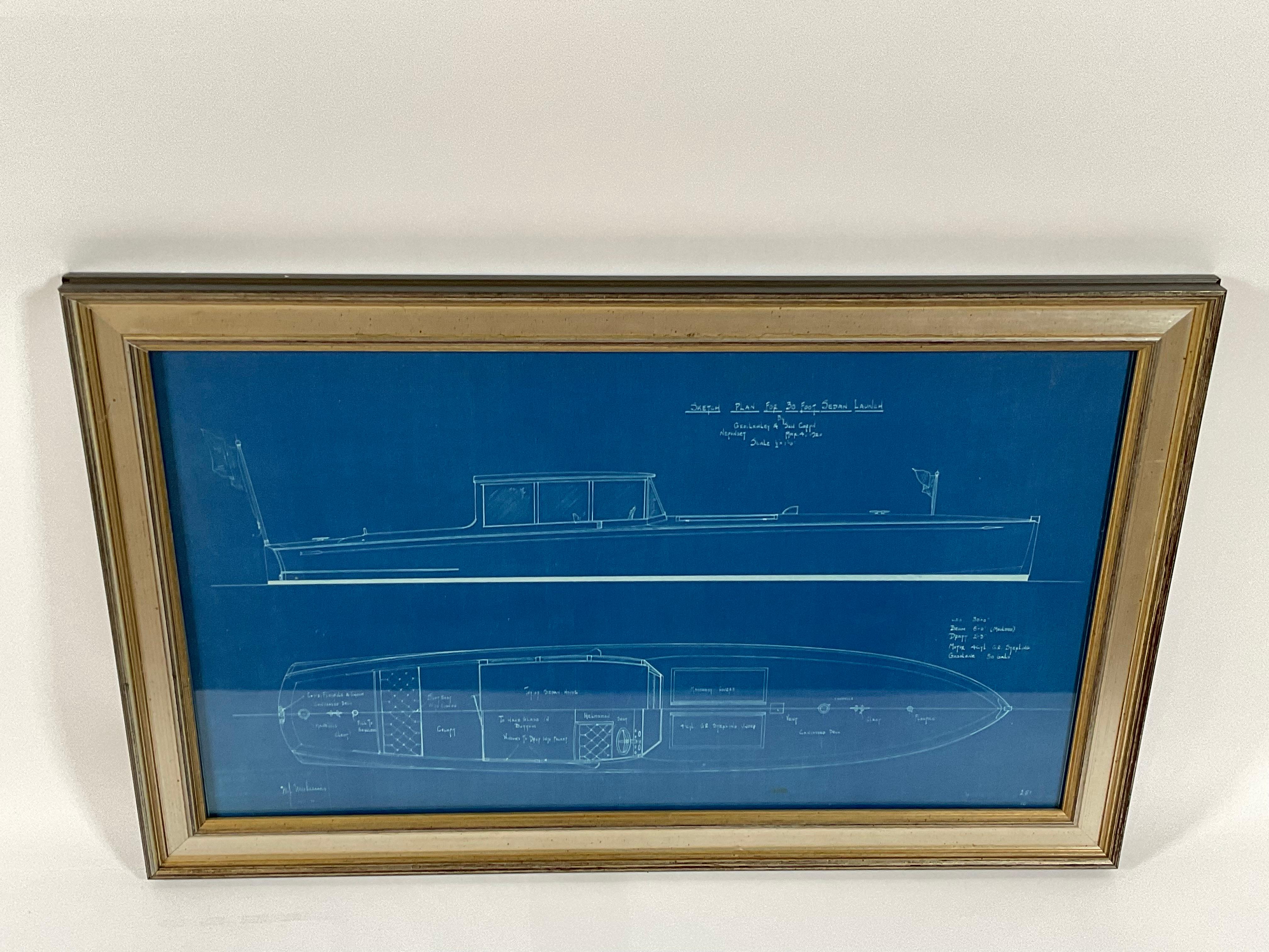 Walter McGinnis Blueprint for a Sedan Launch For Sale 2