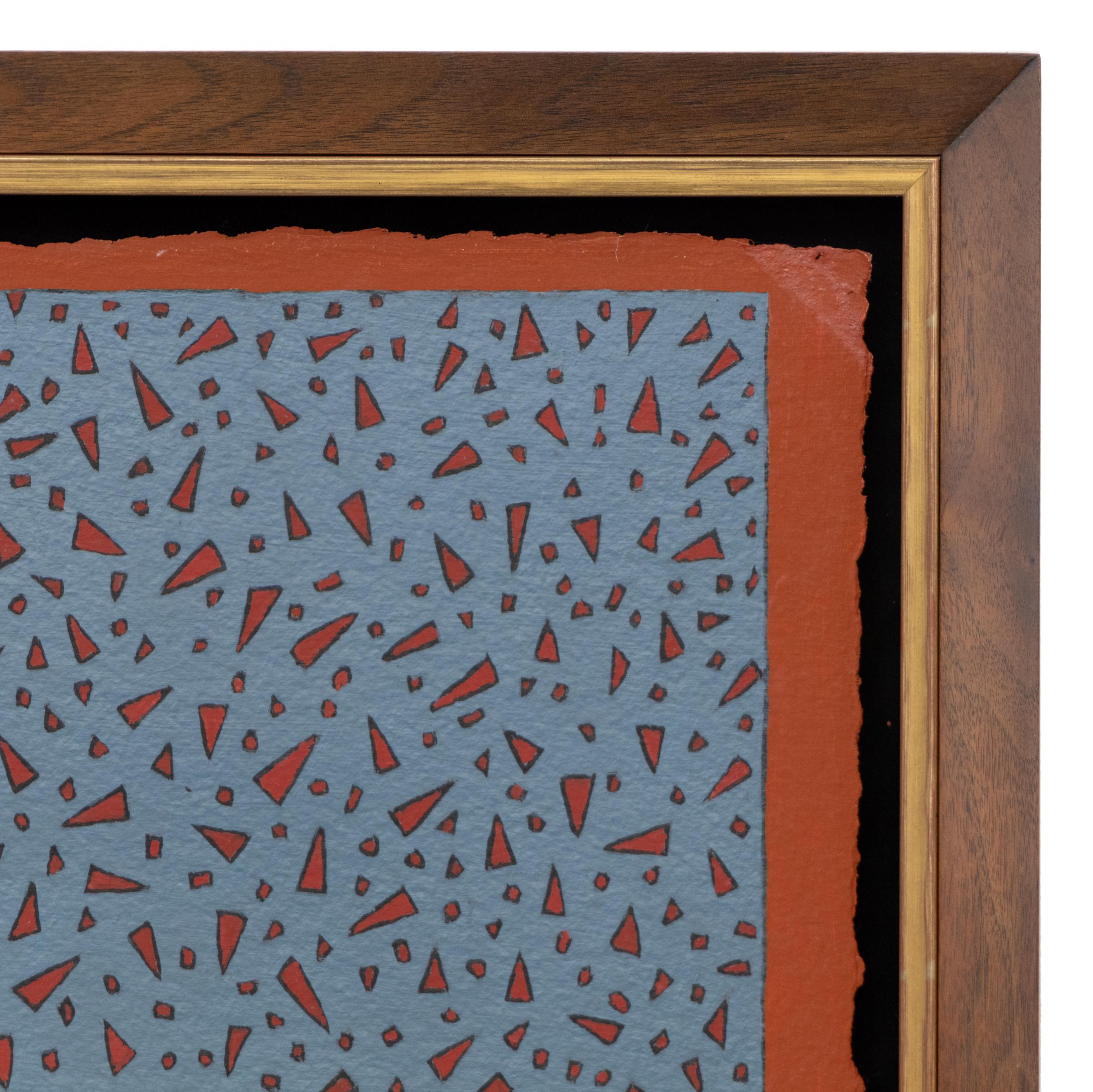 Angolo di riposo, pittura ad olio di paesaggio astratto minimalista - Arte contemporanea in vendita 1