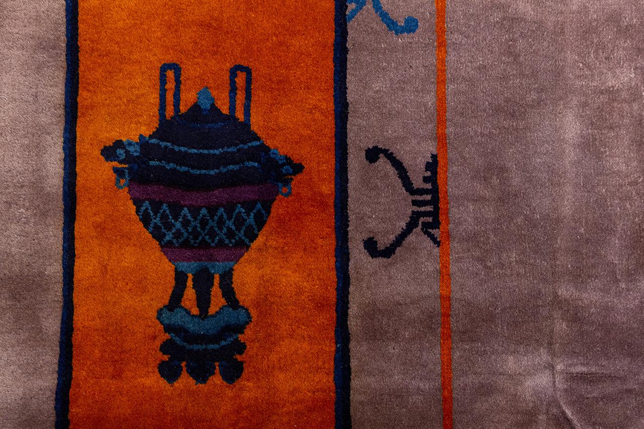 Walter Nichols Chinesischer Teppich, 1920 (Seide) im Angebot
