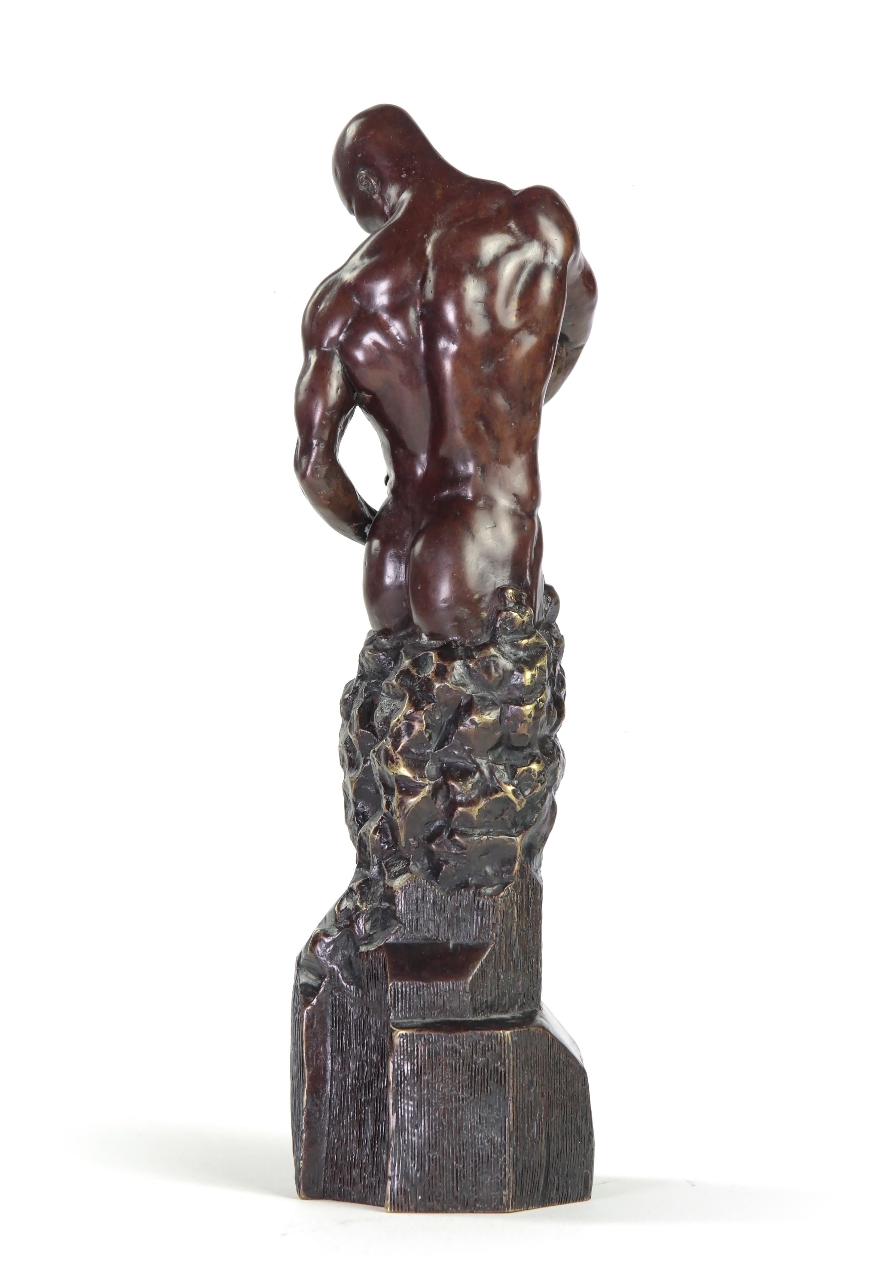 Master of Your Own Destiny by W. P. Brenner - bronze sculpture, self-made man en venta 1