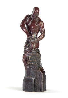 Master of Your Own Destiny by Walter P. Brenner - Nude male bronze sculpture