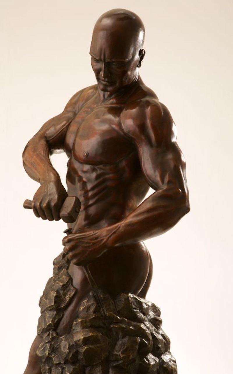 Master of Your Own Destiny II by Walter Peter Brenner - Mythological, bronze For Sale 1