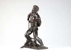 Prométhée libéré par Walter Peter Brenner - figure mythologique, sculpture en bronze