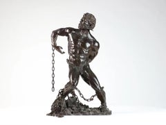 Prometeo Liberado de Walter Peter Brenner - figura mitológica, escultura de bronce