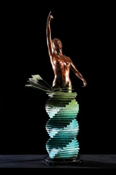SOPHIA: "El nacimiento de la cultura" Peter Brenner - Escultura de bronce, mitología