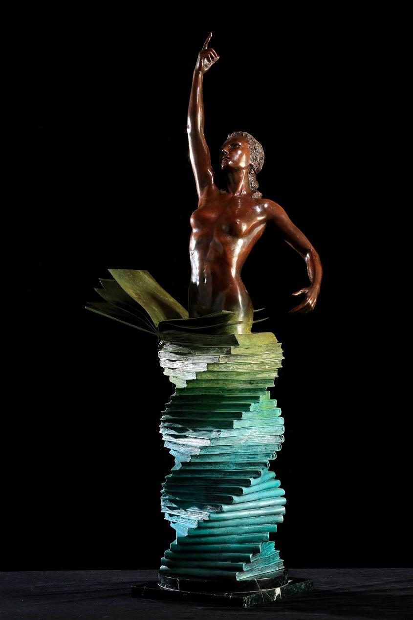 Nude Sculpture Walter Peter Brenner - SOPHIA : The Birth of Culture Peter Brenner, sculpture en bronze, mythologie