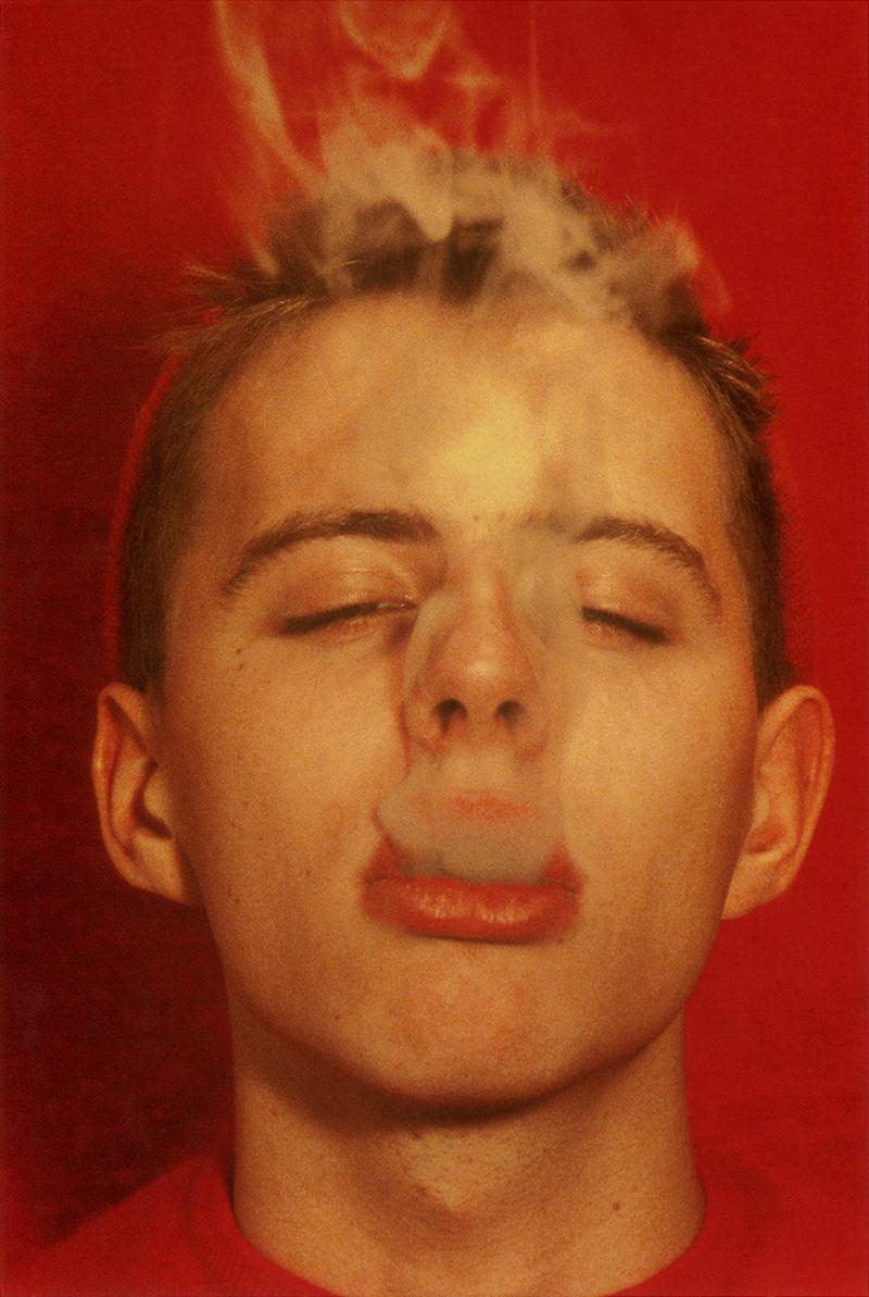 Walter Pfeiffer Color Photograph - Untitled [Smoke Boy]